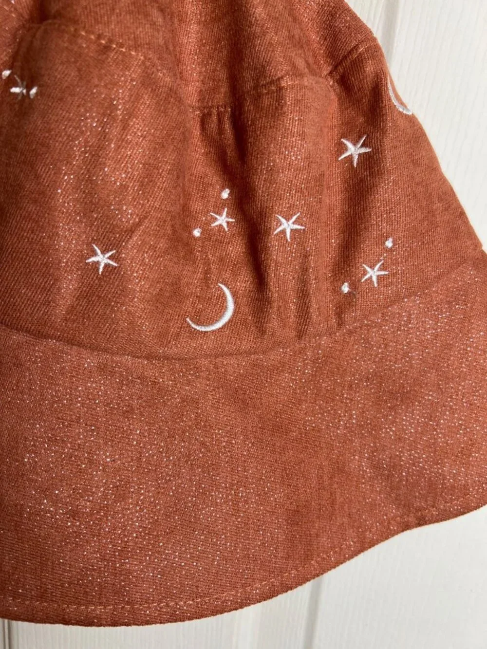 Moon and Sun Embroidered Bucket Hat